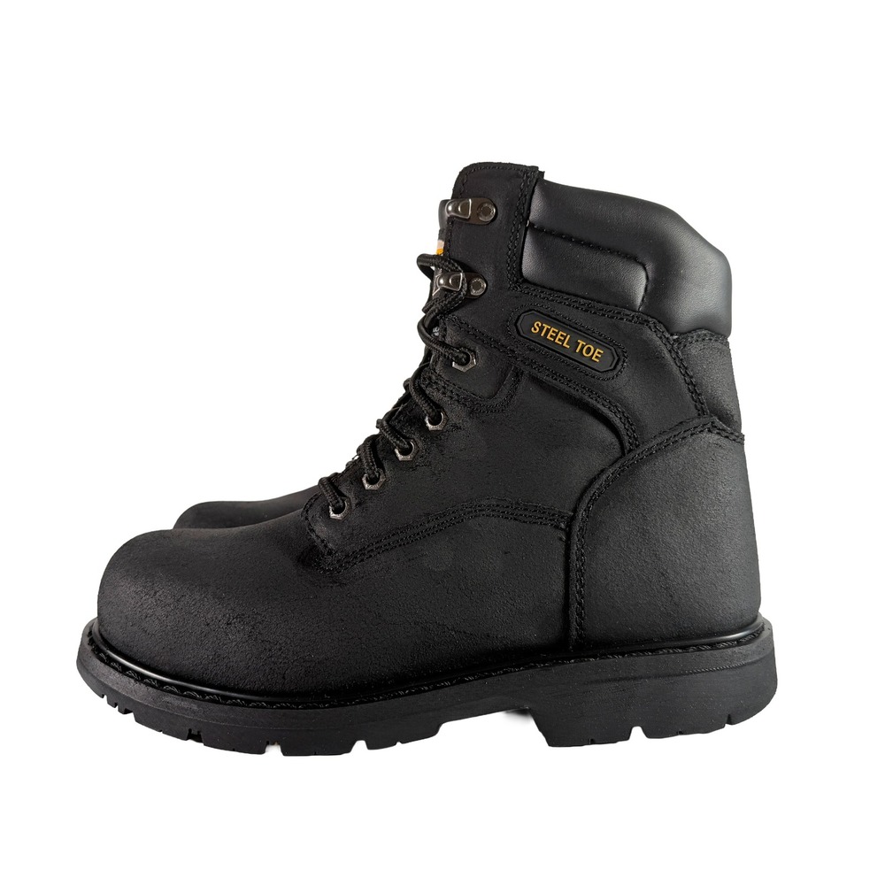 Brahma Mens Iron Tough II Steel Toe Work Boots Size 10W Leather Thinsulate NIB